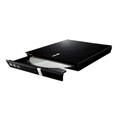 ASUS SDRW-08D2S-U Lite externer Slim DVD Brenner (8x DVD±R, 6x DVD±R DL, 5x DVD-RAM, USB 2.0) inkl. Cyberlink Power2Go, Hochglanz Schwarz