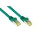 Good Connections RJ45 Ethernet LAN Patchkabel mit Cat. 7 Rohkabel und Rastnasenschutz RNS, S/FTP, PiMF, halogenfrei, 500MHz, OFC, 10-Gigabit-fähig (10/100/1000/10000-Base-T Ethernet Netzwerke) - z.B. für Patchpanel, Switch, Router, Modem - grün, 20 m