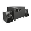 Trust Avora 2.1 PC Lautsprecher mit Subwoofer, 18 W (9 W RMS), Computer Boxen, Kompaktes Format, USB-Betrieb, 3,5 mm AUX Klinke, Lautsprecherset für PC/Laptop - Schwarz