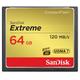 SanDisk Extreme CompactFlash Speicherkarte 64 GB (Für DSLR-Kameras, UDMA7, Schreiben mit 85 MB/s, Übertragen mit 120 MB/s, VPG-20 für Full-HD-Video)