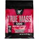 BSN True Mass 1200, Mass Gainer Proteinpulver mit Molkenisolat und Kohlenhydraten, Gewichts- und Muskelaufbau und Erholung nach dem Training, Erdbeer-Milchshake, 15 Portionen, 4,8 kg