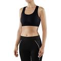 FALKE Damen Sport-BH Madison Low Support W SB Funktionsgarn für niedrigen Aktivitätslevel 1 Stück, Schwarz (Black 3000), XS