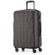 suitline - Hartschalen-Koffer Koffer Trolley Rollkoffer Reisekoffer, TSA, 66 cm, ca. 58 Liter, 100% ABS Matt, Titan