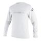 O'Neill Wetsuits Herren Basic Skins L/S Rash Tee Vest, White, XL