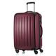 HAUPTSTADTKOFFER - Alex - 4 Doppel-Rollen Hartschalen-Koffer Koffer Trolley Rollkoffer Reisekoffer, TSA, 65 cm, 74 Liter, Burgund