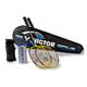 VICTOR Badminton Set, 2X AL-2200 / Racketbag / 3X Nylonball, Gelb/Silber/Rot