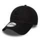 New Era Los Angeles Dodgers 39thirty Stretch Cap - League Essential - Black/Black - M - L