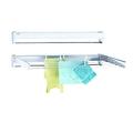 Leifheit Wandtrockner Telegant 81 Protect Plus, hängender Wäschetrockner im kompakten Format, Wäscheständer ausziehbar für Badezimmer oder Balkon