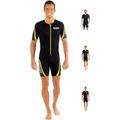 Cressi Playa Man Shorty Wetsuit – Kurzer Neoprenanzug 2.5mm aus Hochelastischem für Herren, Schwarz/Gelb, M