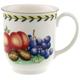 Villeroy & Boch French Garden Fleurence Kaffeebecher 420 ml, Höhe: 10 cm, Premium Porzellan, Weiß/Bunt