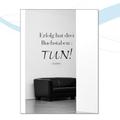 Indigos WG20014-80 Wandtattoo w014 Spruch Goethe Erfolg Hat Drei Buchstaben Tun, 96 x 88 cm, Braun