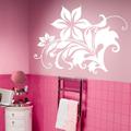 Indigos WG20312-35 Wandtattoo w312 Blume Rose Ranke Baum Pflanze Wandaufkleber, 96 x 71 cm, Orange