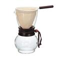 Hario DPW-3 Drip Pot Woodneck - Kaffeebereiter mit Stofffilter 480 ml