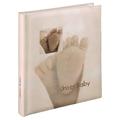 Hama Babyalbum Baby Feel (Fotoalbum mit 29 x 32 cm, 60 Seiten, 60 Blatt, 300 Fotos) sand