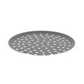 De Buyer 8137.32 Rundes Gelochtes Pizzablech, Alu Antihaft Choc 32Cm