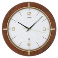 AMS Funk-Wanduhr, Holz, Mehrfarbig, 35 x 35 x 12 cm