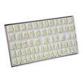 PME 106M001 Jem Alphabet-Ausstecher zum dekorieren von Zuckerarbeiten und Kuchen, Sortiment, Kunststoff, Ivory, 2 x 2 x 2 cm, 64-teilig