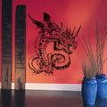 Indigos WG20351-22 Wandtattoo w351 Drachen Feuer Monster Wandaufkleber, 96 x 81 cm, Gelb