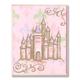 Stupell MDF Holz Home Decor Kollektion Pink Castle, Krone und Kleid Wandtafel, rechteckig, 3 Stück, Mehrfarbig