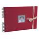 Exacompta 16406E Spiralalbum Hochzeit, 50 Seiten, 32x22cm Bordeaux