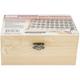 Beadsmith 36 Stück Buchstabe & Anzahl Punch Set für Stamping Metall 1/10,2 cm 6 mm (1 Set w/Holz Fall)