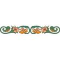 Indigos 4051719714845 Wandtattoo MF131 Blumen Pflanze Tribal Ornament 240 x 33 cm