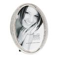 Deknudt Frames S66LA2 Fun & Deco 10x15 Bilderrahmen Silber oval mit Swarovski Elements Metall Fun & Deco