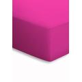 Schlafgut Mako-Jersey Basic Spannbetttuch Baumwolle pink 200 x 200 cm