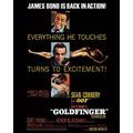 James Bond "Goldfinger - Excitement, 40 x 50 cm, Leinwanddruck