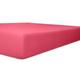 Kneer 6001420 Single Jersey Spannbetttuch Qualität 60, Größe 140/200 bis 160/200 cm, pink