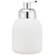 WENKO 20089100 Schaumspender Bottle White - Soft-Touch Beschichtung, Fassungsvermögen 0.4 L, Soft-Touch Keramik, 8.5 x 16 x 8.5 cm, Weiß