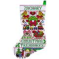 Design Works Christmas Treasures Stocking Counted Cross Stitch Kit-17 Long 14 Count