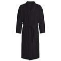 Egeria TOPAS Unisex Bademantel in Kimonoform für Damen und Herren, Größe L, Farbe Black