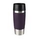 Emsa Isolierbecher Mobil genießen 360 ml Quick Press Verschluss Travel Mug -Blau (Manschette Brombeer)