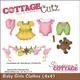 Cottage Cutz 4-Zoll Baby Mädchen Kleidung Sterben mit Schaumstoff