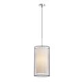 Faro Barcelona Saba 68548 – Pendelleuchte, 40 W, Edelstahl und Anzeige Textil