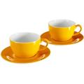 Kahla 57A149A72767C Tassenset 4-teilig Pronto, orange-gelb