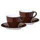 Kahla 57D167A72605C Espressotassen-Set 4-teilig Pronto, schokobraun