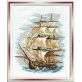 Riolis 479 Ship Cross Stitch Kit, Baumwolle, Multi-Color, 30 x 40 x 0, 1 cm