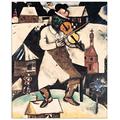 Artopweb Chagall - Il violinista, 1912 (Paneele 66x80 cm)