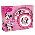Joy Toy 736595 - Disney Minnie 3-teilig Set, aus Melamin: 2 Teller und 1 Tasse, in Geschenkpackung