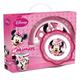 Joy Toy 736595 - Disney Minnie 3-teilig Set, aus Melamin: 2 Teller und 1 Tasse, in Geschenkpackung