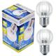 Long Life Lamp Company Halogen-Energiesparlampen, klein, Golfballform, 10er-Pack, glas, warmweiß, 40 W, E27 (Edison Screw) 28 watts