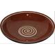 Amazing Cookware Terrakotta-Schale, 38 cm, Spiral-Design, Braun / cremefarben