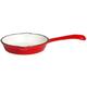 PaellaWorld 9743 Bratpfanne aus Gusseisen, ø 16 cm, rot/weiß emailliert