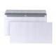 POSTHORN Briefumschlag DIN lang (1000 Stück), haftklebender Briefumschlag ohne Fenster, weiße Briefumschläge mit grauem Innendruck für Sichtschutz, 110 x 220 mm, 80g/m²