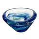Caithness Glass Aqua Raindrop Schale, Blau / Transparent
