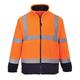 Portwest Hochsichtbare zweifarbige Fleece-Jacke, Farbe: orange, Größe: XXXL, F301ONRXXXL