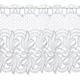 Plauener Spitze by Modespitze, Store Bistro Gardine Scheibengardine mit Stangendurchzug, hochwertige Stickerei, Höhe 36 cm, Breite 176 cm, Weiß