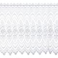 Plauener Spitze by Modespitze, Store Bistro Gardine Scheibengardine mit Stangendurchzug, hochwertige Stickerei, Höhe 60 cm, Breite 144 cm, Weiß